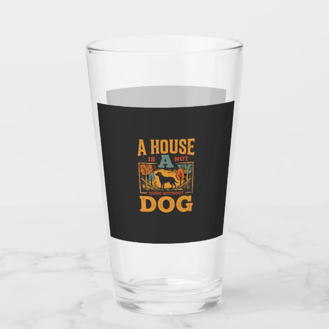 Verre Maison de chien vintage (Devant)