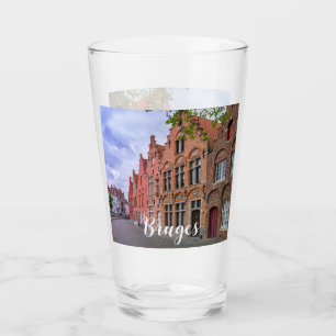 Verre Maisons médiévales en briques colorées à Bruges, B