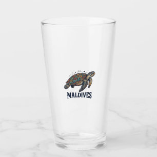 Verre Maldives Vintage Tortue de Mer Chemise de Voyage D