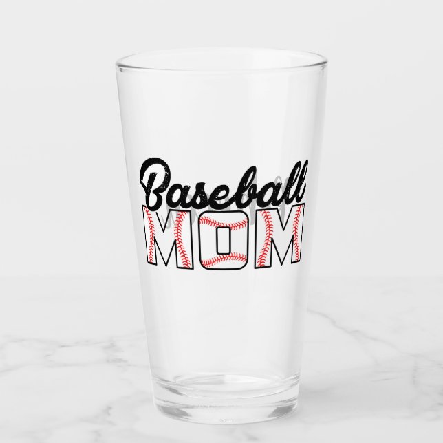 Verre Maman et nom du baseball (Devant)