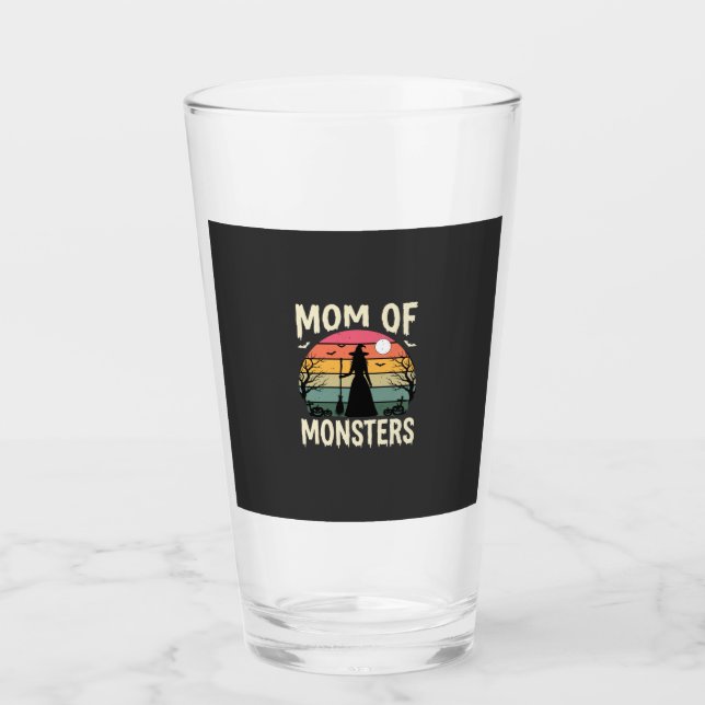 Verre Maman Halloween de monstres Sorcière Coucher de so (Devant)