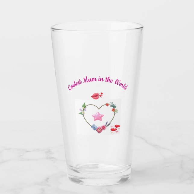 Verre Maman mignonne et simple (Devant)