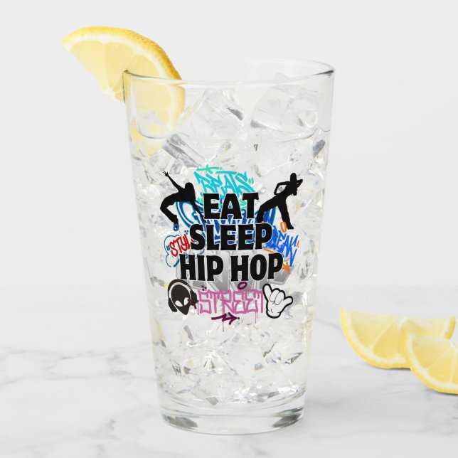Verre Mangez Sleep Hiphop.w (Devant glace)