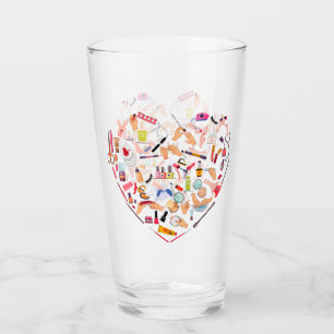 Verre Manicuriste Nail Technicien Outil Coeur