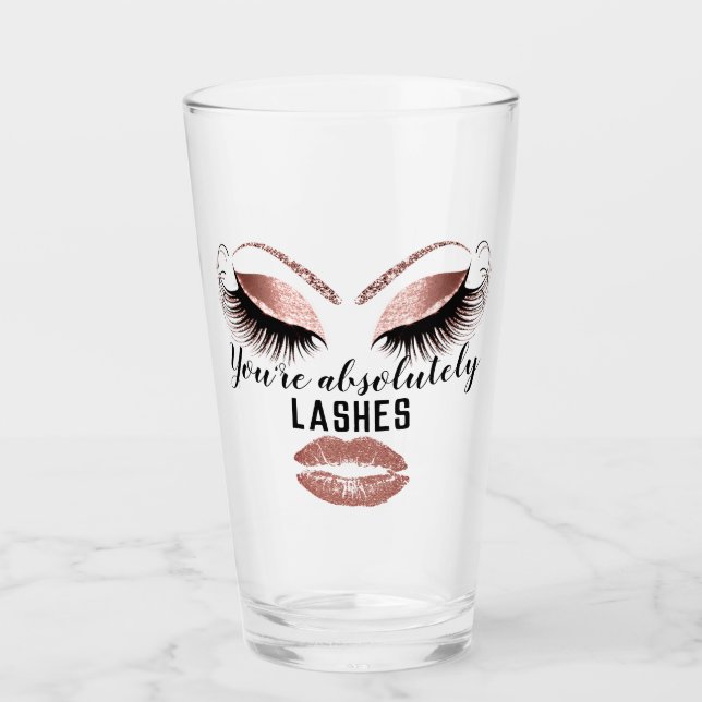 Verre Maquillage personnalisé Artiste Eyelash Extension  (Devant)