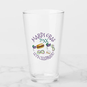 Verre Mardi Gras Party Nouvelle-Orléans Beignet Mask per