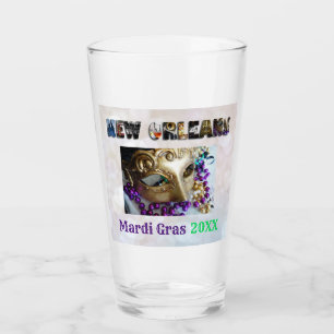 Verre Mardi Gras Party Nouvelle-Orléans Nola Beer Pint