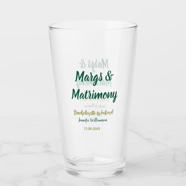 Verre Margs et matrimone ajouter nom date enterrement de (Devant)