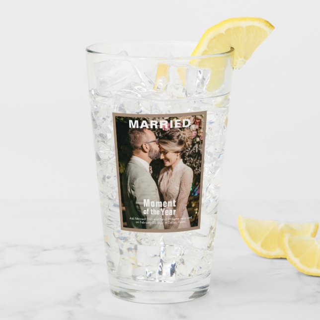 Verre Mariage Ajouter une photo (Dos glace)