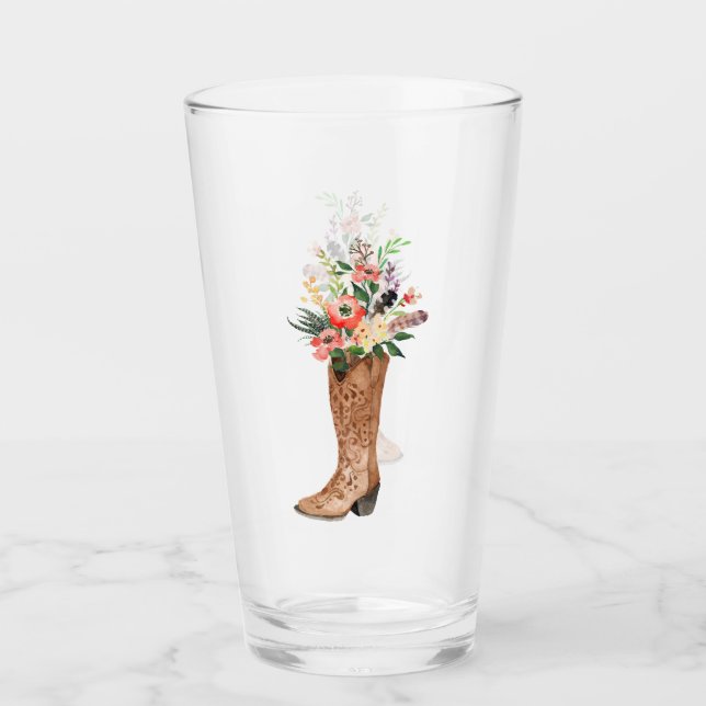 Verre Mariage d'amorçage de la cow-boy du pays (Devant)