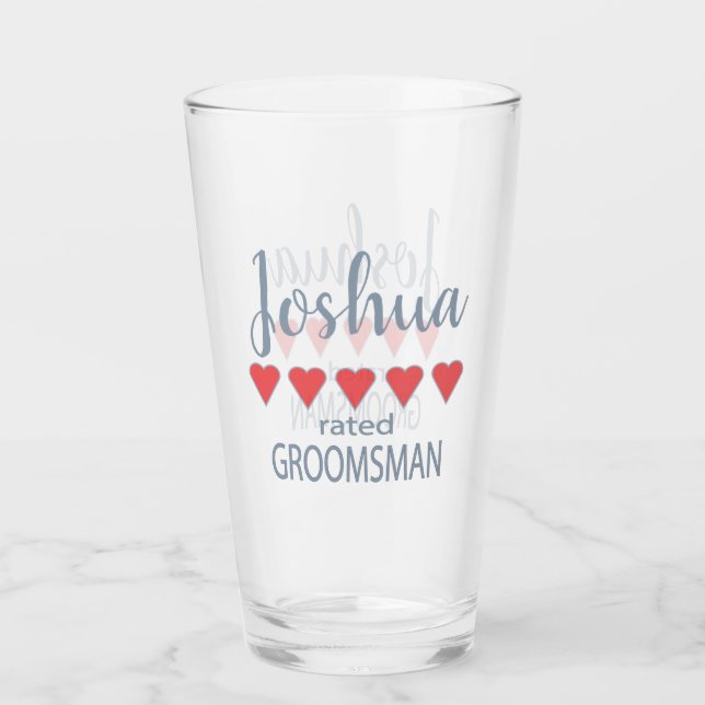 Verre Mariage et mariage 5 Coeur (Devant)