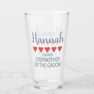 Verre Mariage et mariage fête 5 Coeur Stepmère de la cha
