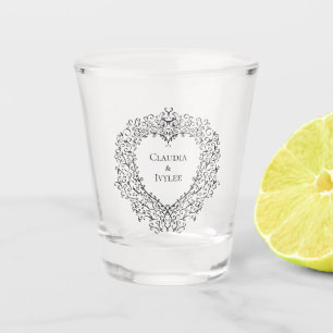 Verre Mariage gothique violet et noir