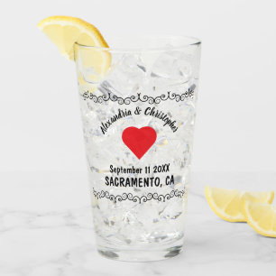 Verre Mariage rustique