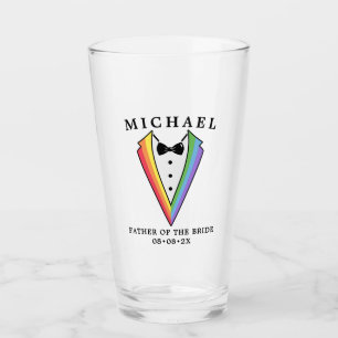 Verre Mariage Tuxedo Gay LGBTQ+ Père de la mariée