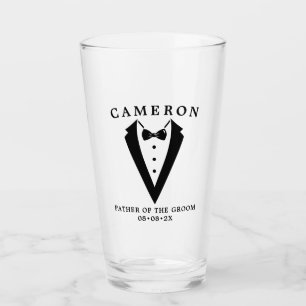 Verre Mariage Tuxedo Père Personnalisé De La Salle