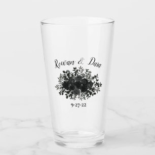 Verre Mariages gothiques Roses blancs et noirs