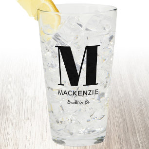 Verre Mariée à être le nom du monogramme