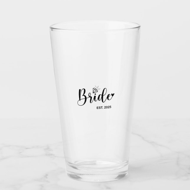 Verre Mariée Annonce de mariage de printemps 2025  (Devant)