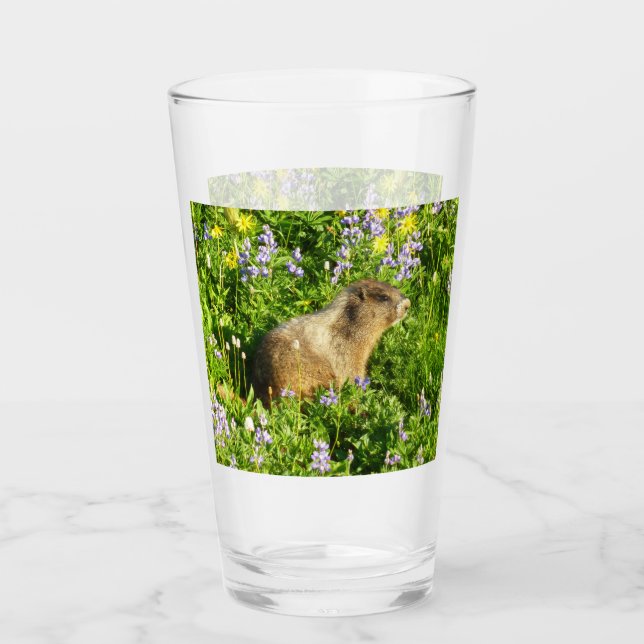 Verre Marmot dans le Mont Rainier Fleurs sauvages (Devant)