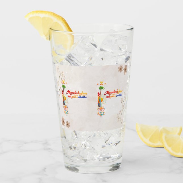 Verre Marrakech Glows – Vibrant Moroccan Art Tee (Devant glace)