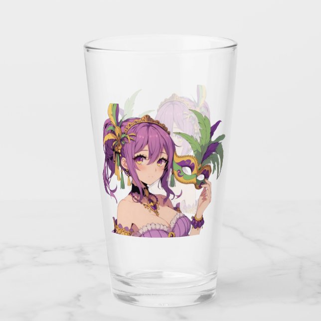 Verre Masque Anime Mardi Gras (Devant)