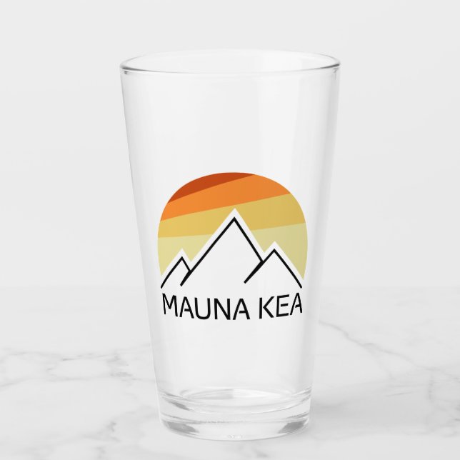 Verre Mauna Kea Hawaii Retro (Devant)