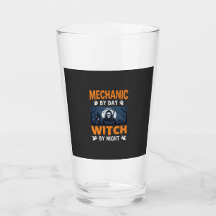 Verre Mécanicien Halloween le jour Sorcière la nuit