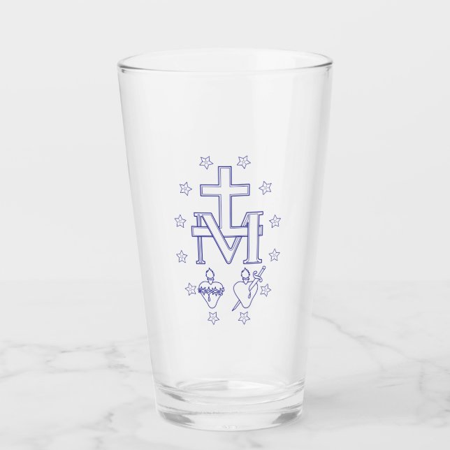 Verre Médaille de Notre-Dame des Grâces (Devant)