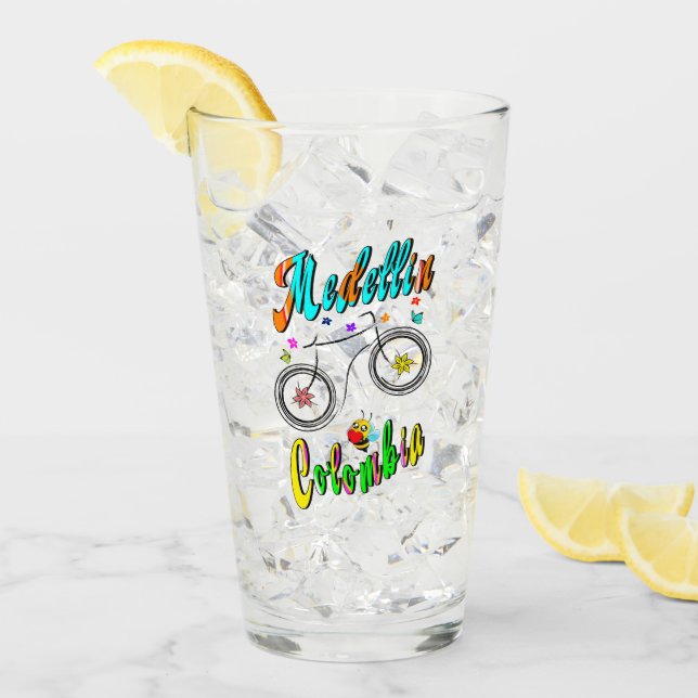 Verre Medellin Blossom Colombie (Devant glace)