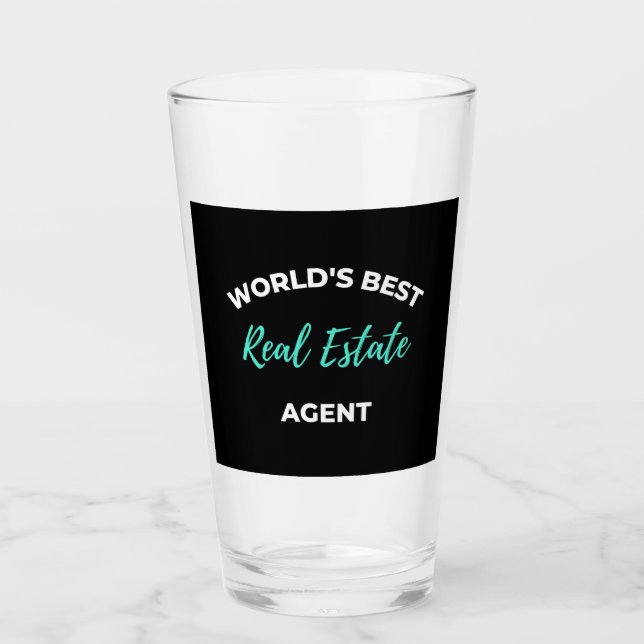 Verre Meilleur agent immobilier au monde (Devant)