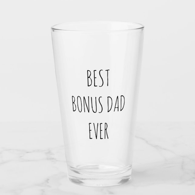 Verre Meilleur Bonus Papa jamais  (Devant)