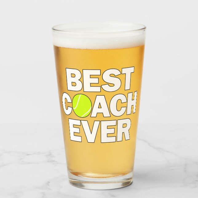 Verre Meilleur Entraîneur De Tennis Ever Merci Entraîneu (Devant (rempli))