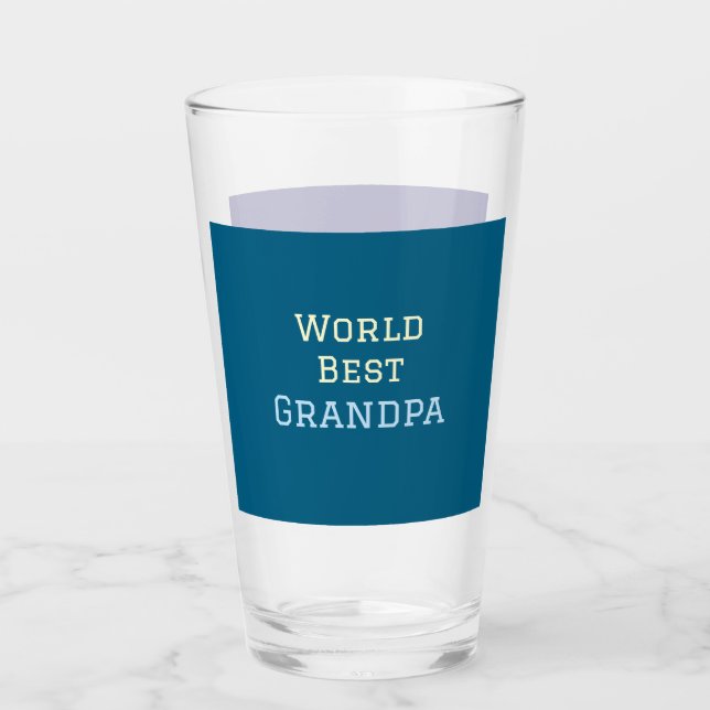 Verre Meilleur grand-père du monde ajouter nom texte spo (Devant)