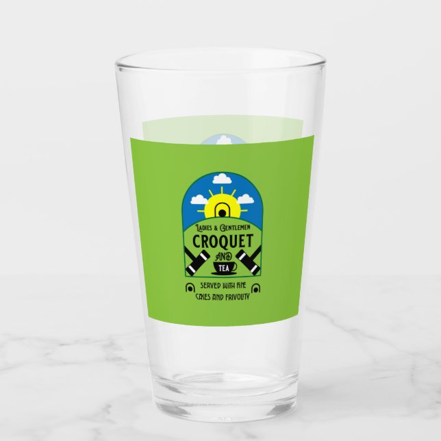 Verre Meilleur jeu de croquet amusant (Devant)