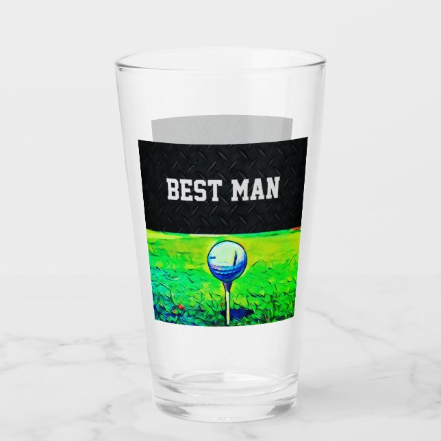 Verre Meilleur Mariage Homme Groomsmen Bachelor Party (Devant)