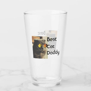 Verre Meilleur modèle de cadeau de nom de photo de chat