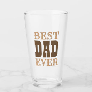 Verre Meilleur papa jamais citez la Fête des pères de ty