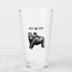 Verre Meilleur papa jamais gorille avec bébé
