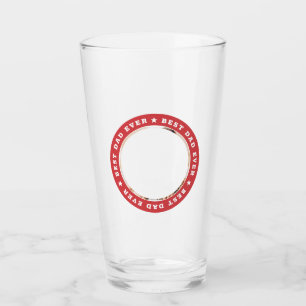 Verre Meilleur papa jamais moderne Star Photo personnali