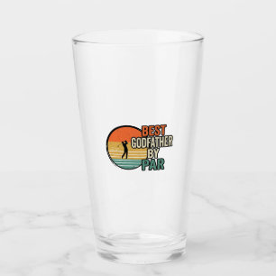 Verre Meilleur Parrain par Par Vintage Golf Vector Desig