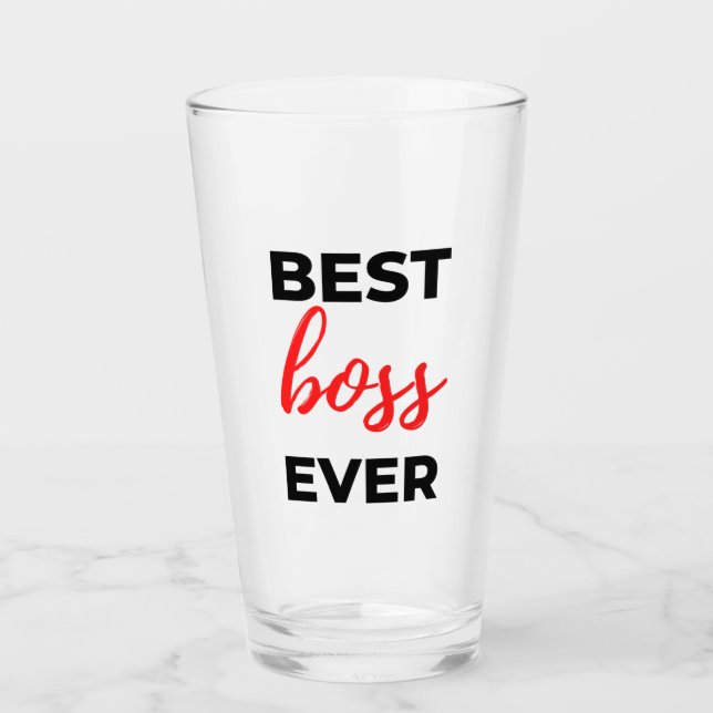Verre Meilleur patron Ever 2 (Devant)