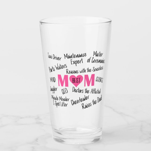 Verre "Meilleure maman" (Devant)