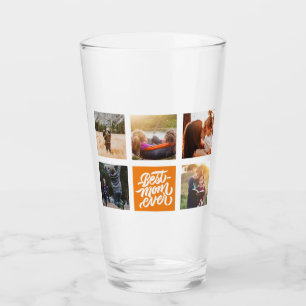 Verre Meilleure Maman Jamais Personnalisé Photo Collage