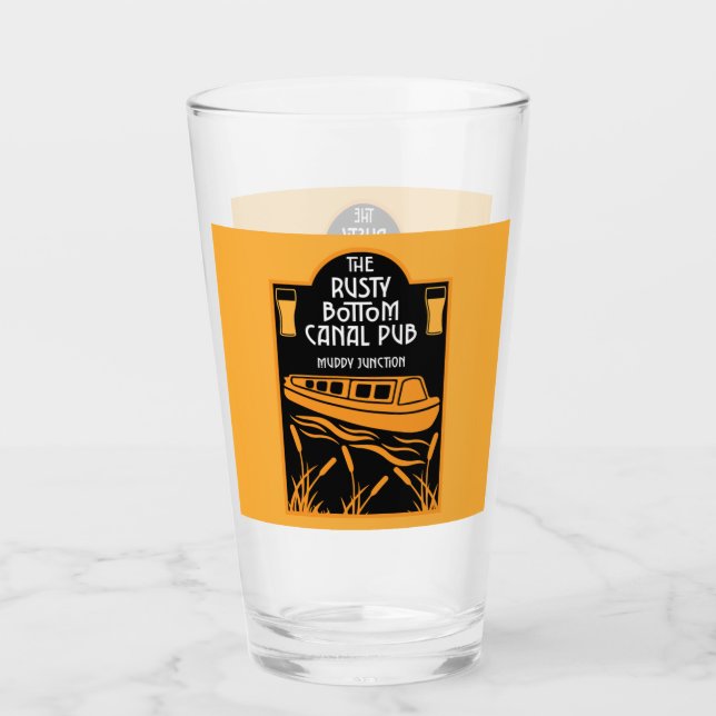 Verre Meilleurs Pubs Narrowboat (Devant)