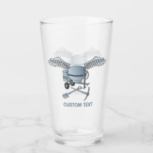 Verre Mélange de béton gris-bleu