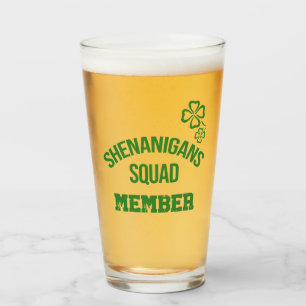 Verre Membre de l'équipe Shenanigans Bière