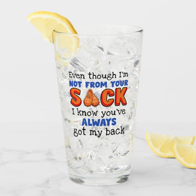 Verre Même si je ne suis pas de ton sac, je sais que tu  (Devant glace)