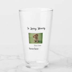 Verre Mémento commémoratif en souvenir affectueux ajoute