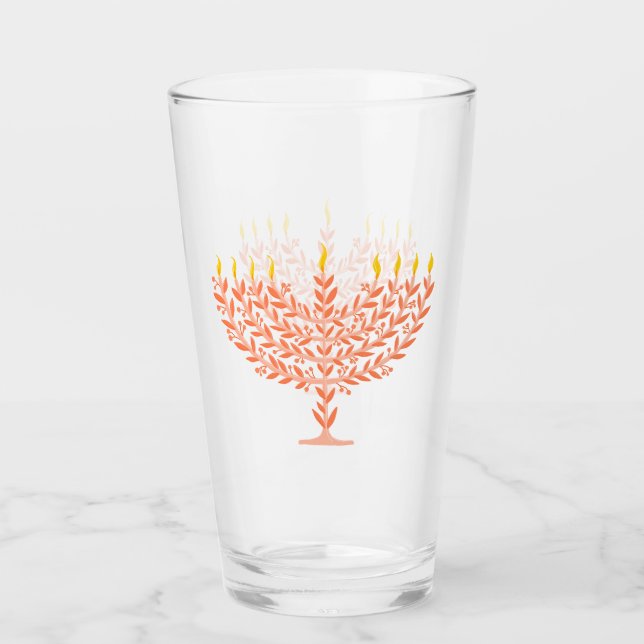 Verre Menorah (Devant)